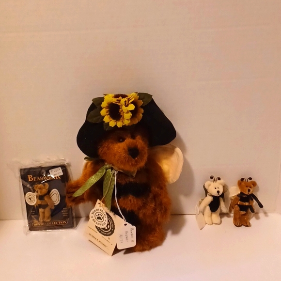 NEVER USED 4 🐝 BOYD'S BEARS 🐻BUMBLE B BUZZOFF, TWIDDLE, T F BUZZIE AND TINGER - Picture 1 of 6
